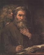Saint Matthem and the Angel (mk33) REMBRANDT Harmenszoon van Rijn